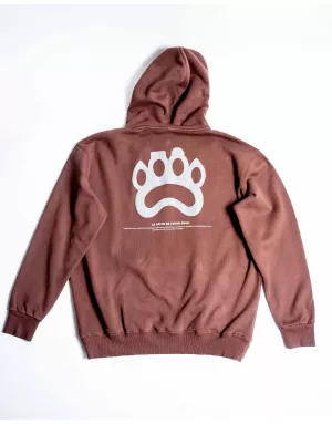 hoodie oversize marron