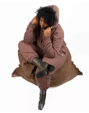 hoodie oversize marron