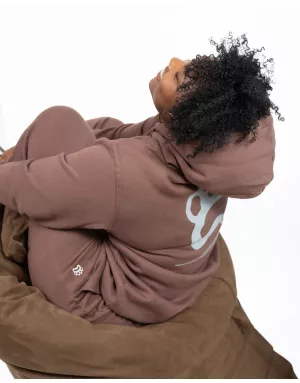 hoodie oversize marron