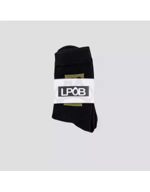 duo de chaussettes noires et blanches LPOB