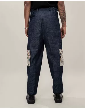 Pantalon Flare Azul
