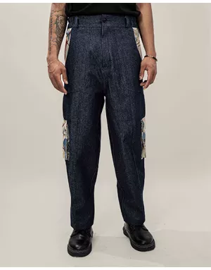 Pantalon Flare Azul