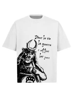 T-shirt war life - blanc
