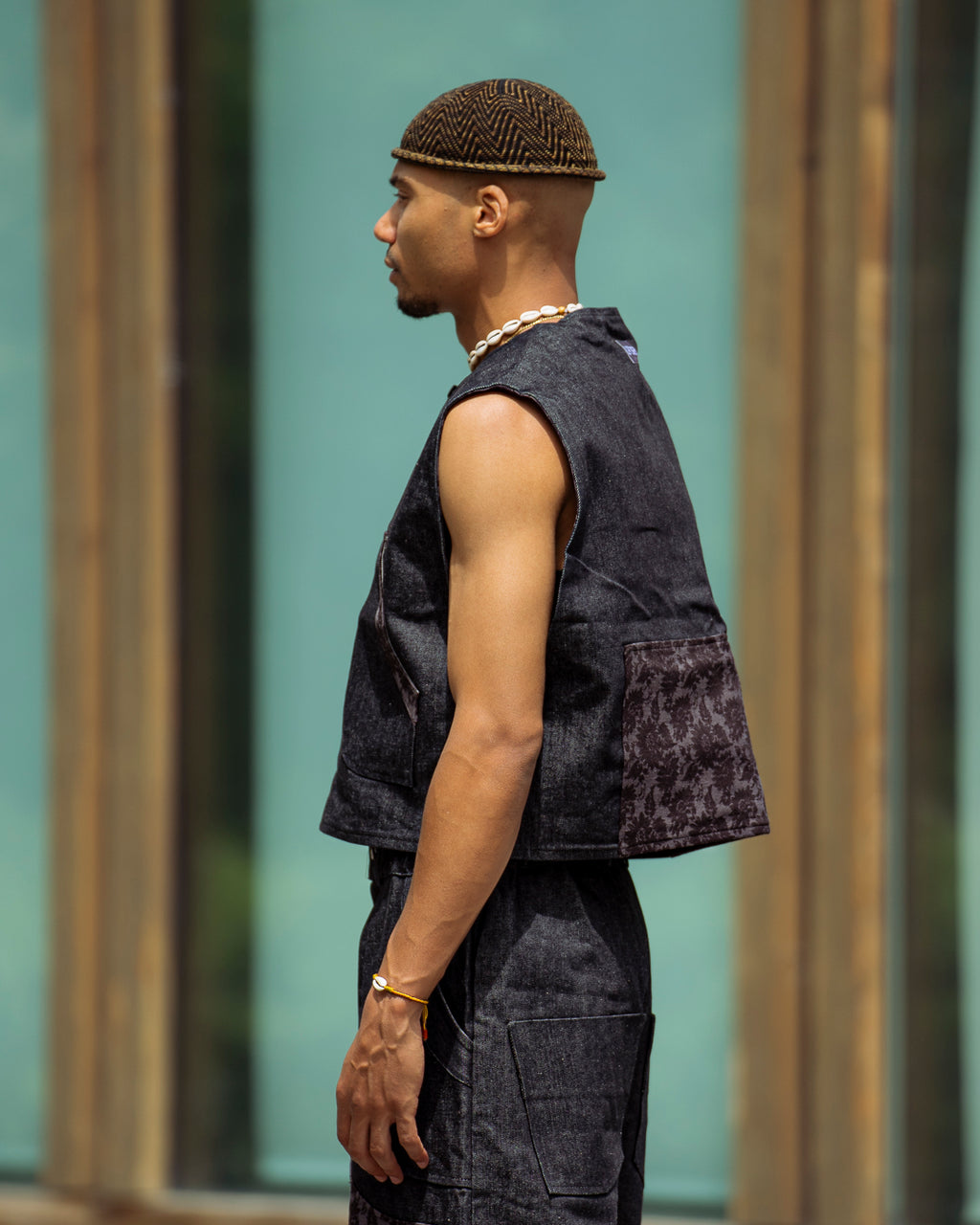 Gilet Sans Manches en Denim – Collection Signature LPOB
