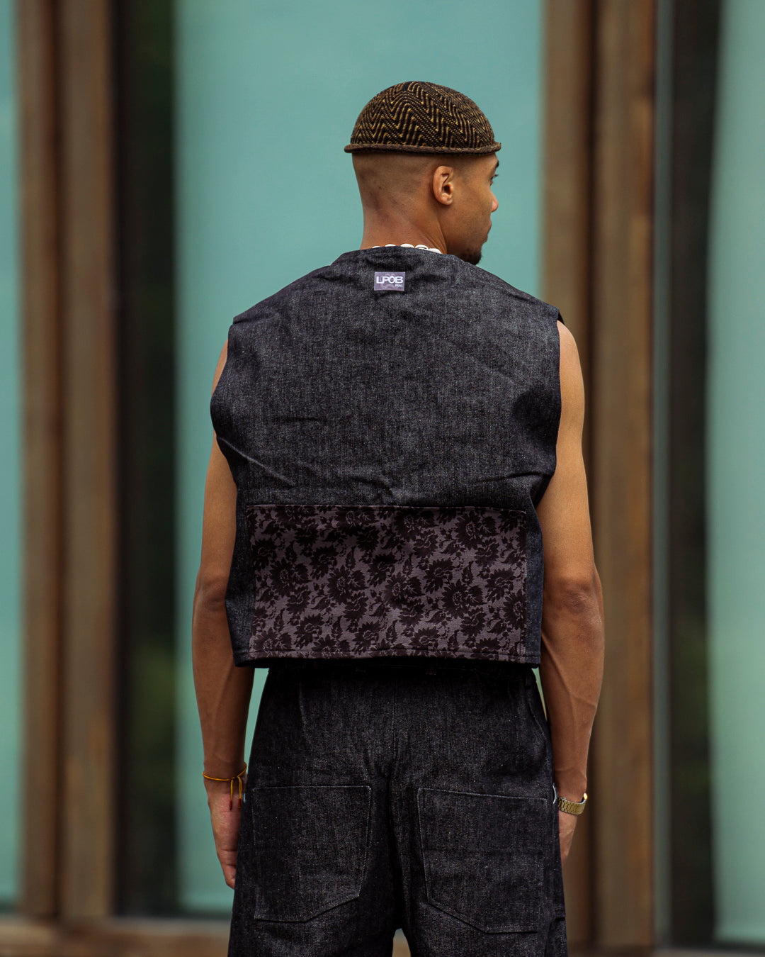 Gilet Sans Manches en Denim – Collection Signature LPOB