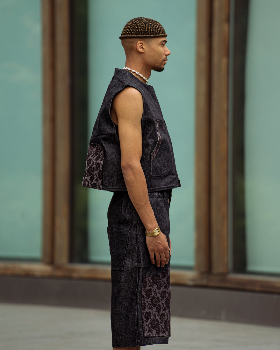 Gilet Sans Manches en Denim – Collection Signature LPOB
