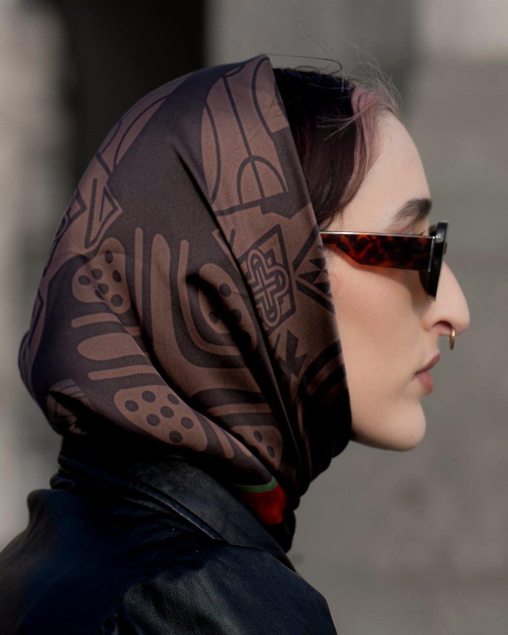 Foulard Masika Marron